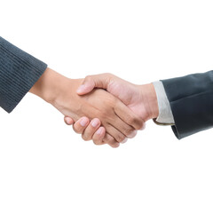 Two hands shaking, symbolizing agreement and partnership.