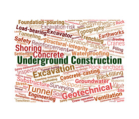 Underground Construction Word Cloud