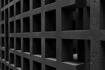 Modern Geometric Grids with Depth Background