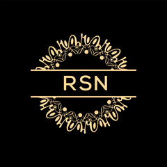 RSN Letter Initial Logo Design Template Vector Illustration