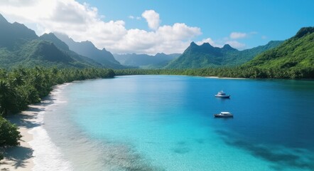 Tropical Paradise - Serene Island Beauty.