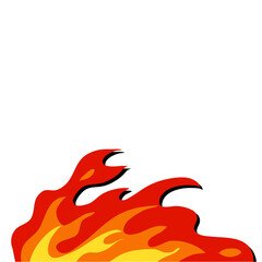 Fire borders fire flames  blaze icon  symbol  sign