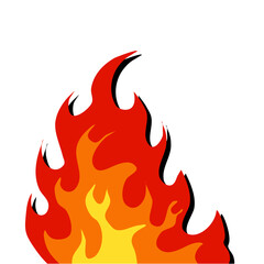 Fire borders fire flames  blaze icon  symbol  sign