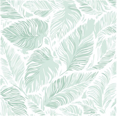 Leaf print simple blank abstract background vector illustration.