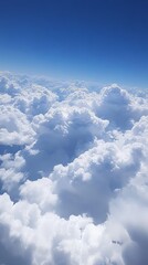 Awe-Inspiring Aerial View of Fluffy Clouds