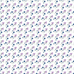 Celebrating Flowers Seamless Vector Pattern Design