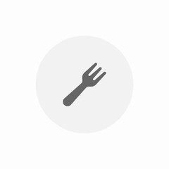 fork cutlery icon sign vector