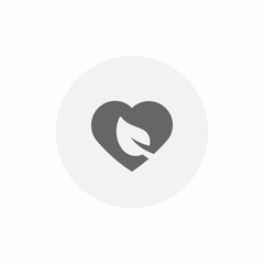 nature love icon sign vector