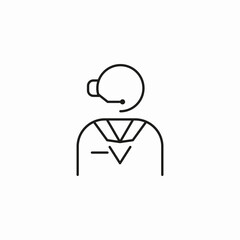 support center icon sign vector