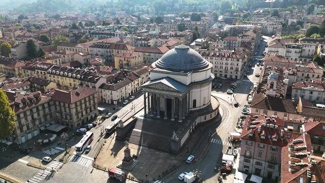 Church of the Great Mother of God (Gran Madre di Dio) in Turin, Italy