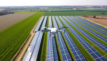 Drone Inspection of a Solar Panel Farm