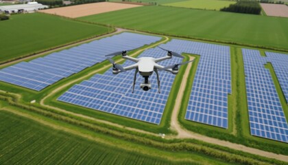 Drone Inspection of Solar Farm