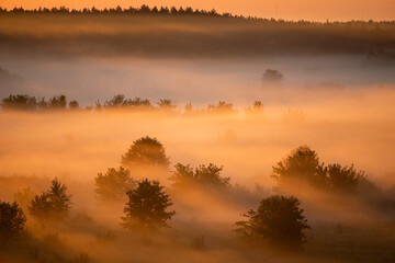 sunrise over the river