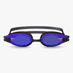 Fototapeta premium Illustration 3D of swim goggles, ideal for design mockups, product visualization, and showcasing sports gear concepts 