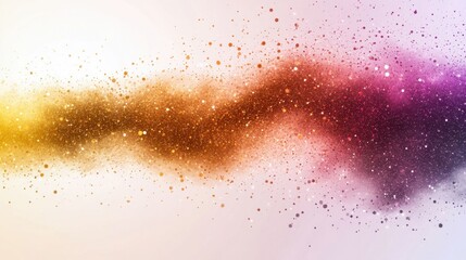 Fototapeta premium Abstract Colorful Dust Particles in Soft Gradient Background