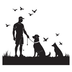 Dog Breeds Silhouette Set German Shephard Dog Silhouette Dogs! Dogs Icon Set