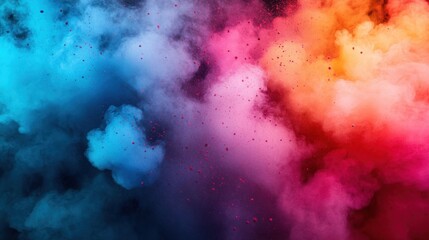 Fototapeta premium Vibrant Colorful Smoke Texture Creating a Dreamy Background Effect