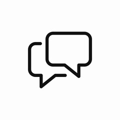 Fototapeta premium chat message icon sign vector