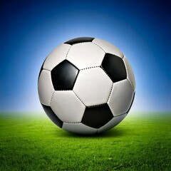 Fototapeta premium 3D Isolated Soccer Ball: Realistic Rendering for Sports, Gaming, and Design Applications