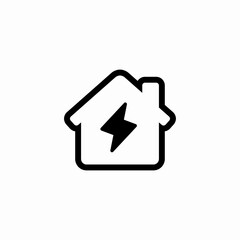 house electricity icon sign vector