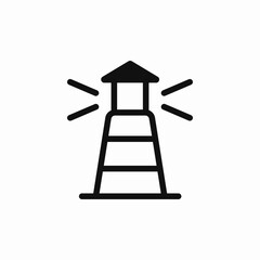 lighthouse sea icon sign vector