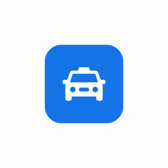 taxi vehicle icon sign vector