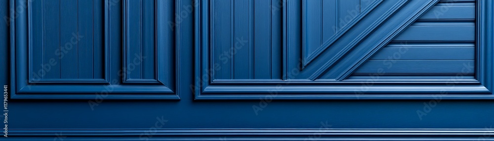 Poster abstract blue geometric pattern: a captivating, minimalist composition featuring a sleek, blue geome