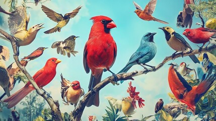 National Bird Day Concept