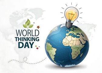 Thinking Day Design,  World Thinking Day Illustration Art 