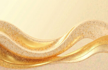 Obraz premium Beige abstract background, design with luxury golden elements.
