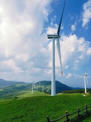 wind turbine in the field