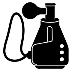 Nebulizer machine silhouette vector