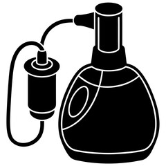 Nebulizer machine silhouette vector