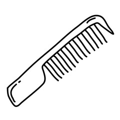 Cartoon hair comb or barber comb