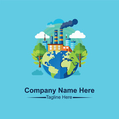 Earth Pollution Logo