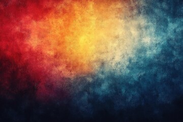 Obraz premium retro style abstract gradient background with vintage grain texture featuring vibrant orange blue white and yellow color transitions for web design