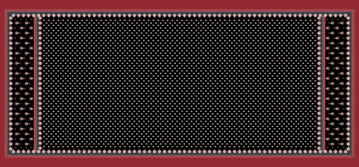 blockprint and ajrakh concept design for digital print.