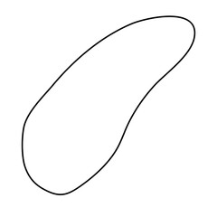 Color liquid blob shapes  pastel vector organic random forms  fluid silhouette  simple smooth ink stain