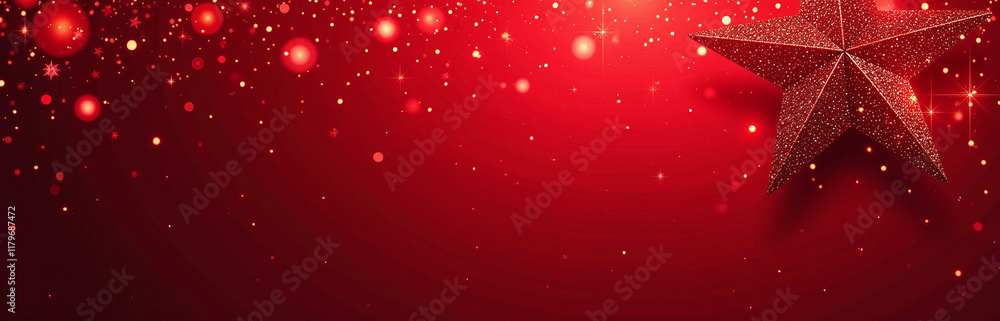 Poster A Dark Red Background Is Adorned With Shiny, Glittery Details That Add A Touch Of Luxury And Visual Interest To The Overall Design. 00001