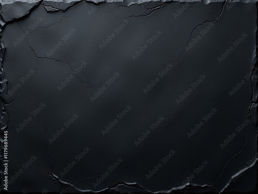 Poster A Dark Black Slate Texture Serves As A Background For A Banner Created Using Artificial Intelligence Generative Capabilities. 00002
