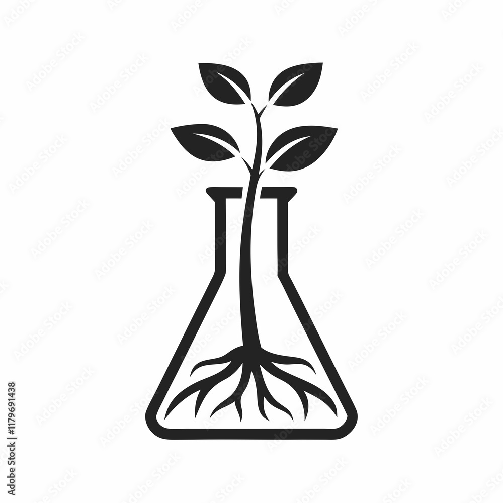 Poster eco lab flask vector design eco lab flask vector design.