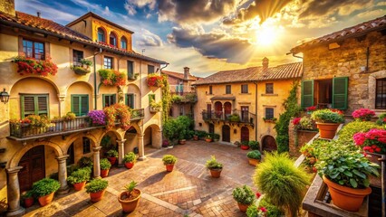 Fototapeta premium Italian Architecture: A 