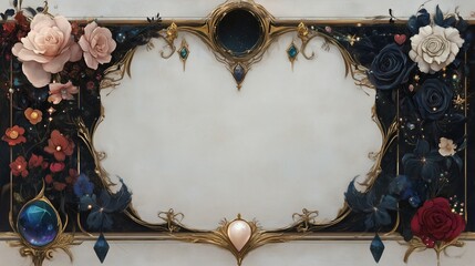 Galaxy Dreams: A Magical Frame Where Deep Sea Jewels Dance with Starlight