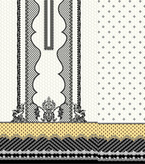 Pakistani kurti for digital print.Digital kurti design.