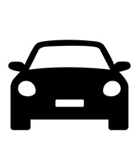 Car clip art design on plain white transparent isolated background for card, shirt, hoodie, sweatshirt, apparel, tag, mug, icon, poster or badge