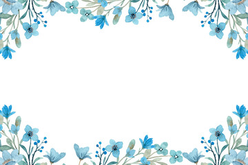 Watercolor flowers background for design.