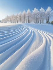 Fototapeta premium fantastic frozen trees in winter