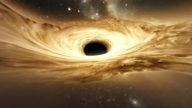 Black Hole Bending Space Time with Luminous Energy Streams