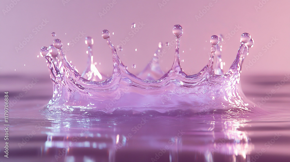 Poster water splash sequence animation sprite sheet for motion graphic or mobile game. dripping effect with