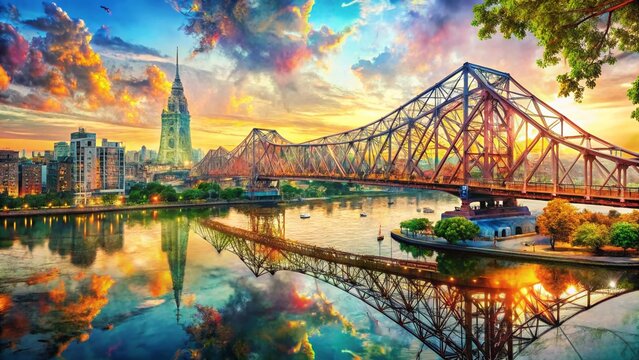 Kolkata Map Double Exposure: Cityscape & Bengali Art Overlay